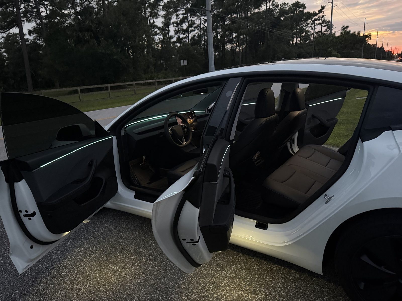 2026 Tesla Model 3 interior, front and rear seats